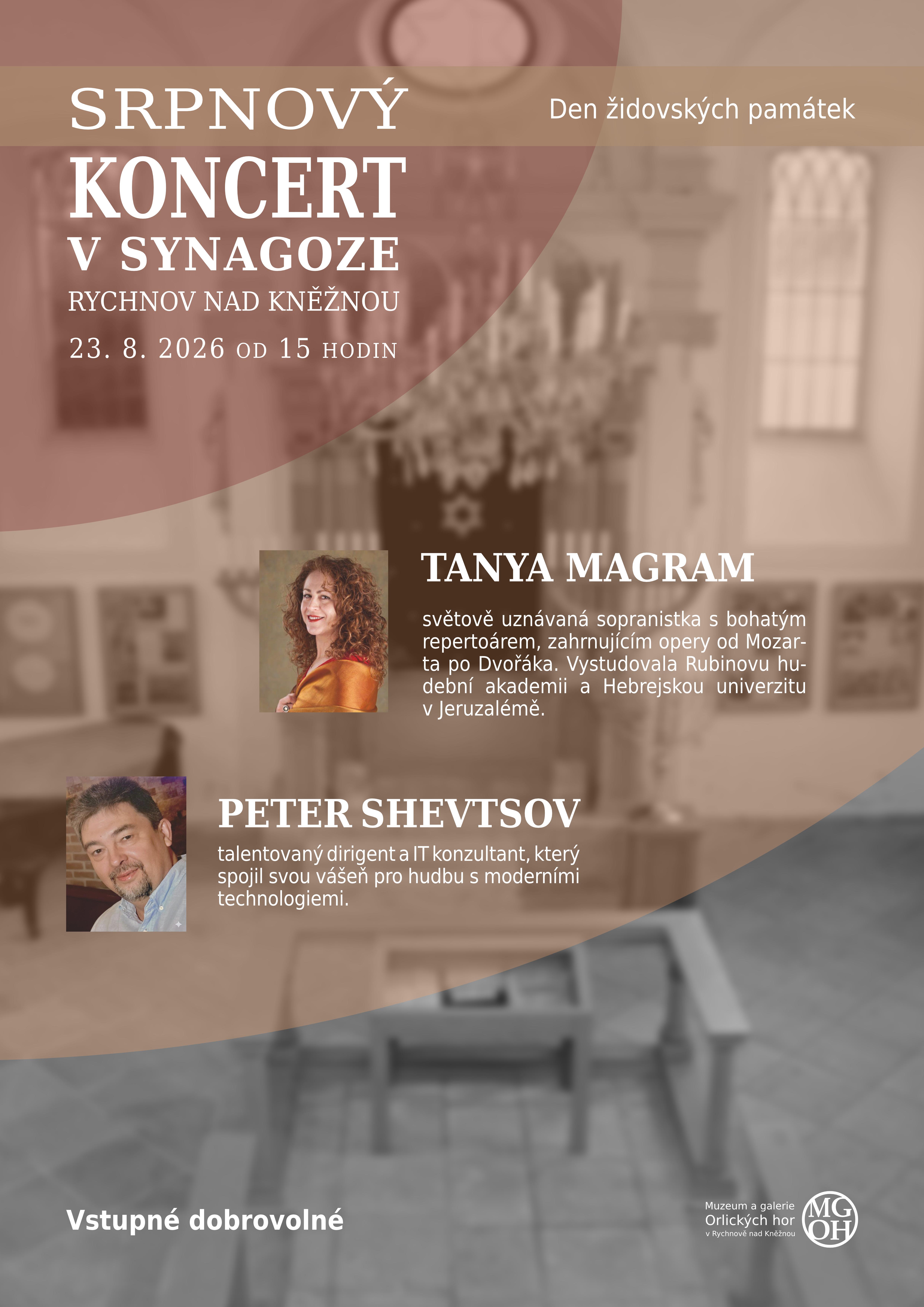 Srpnový koncert v&nbsp;Synagoze