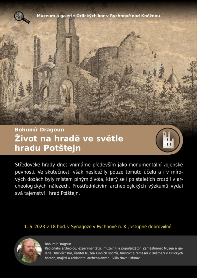 Bohumír Dragoun: Život na hradě ve světle Potštejnu