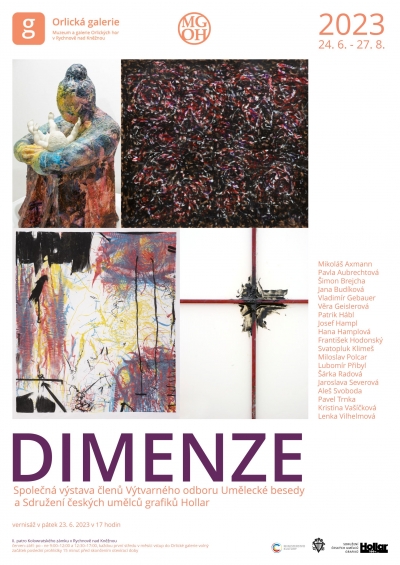 DIMENZE / Umělecká Beseda a Sdružení českých umělců grafiků Hollar