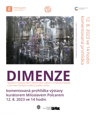 Komentovaná prohlídka výstavy "Dimenze" s kurátorem Miloslavem Polcarem