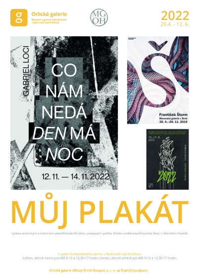 Můj plakát / Výstava studentů grafického designu SUPŠ Uherské Hradiště