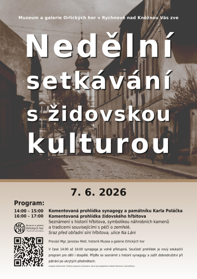 Nedělní setkávání s&nbsp;židovskou kulturou a&nbsp;tradicemi