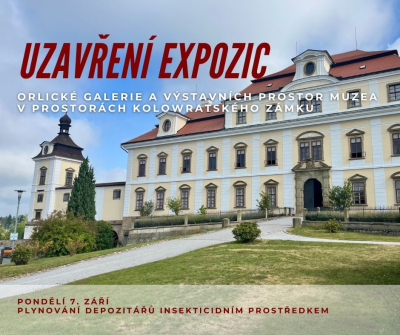 Uzavření expozic v&nbsp;prostorách Kolowratského zámku